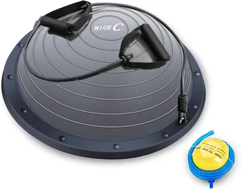 Half Balance Ball Trainer with Bands 1