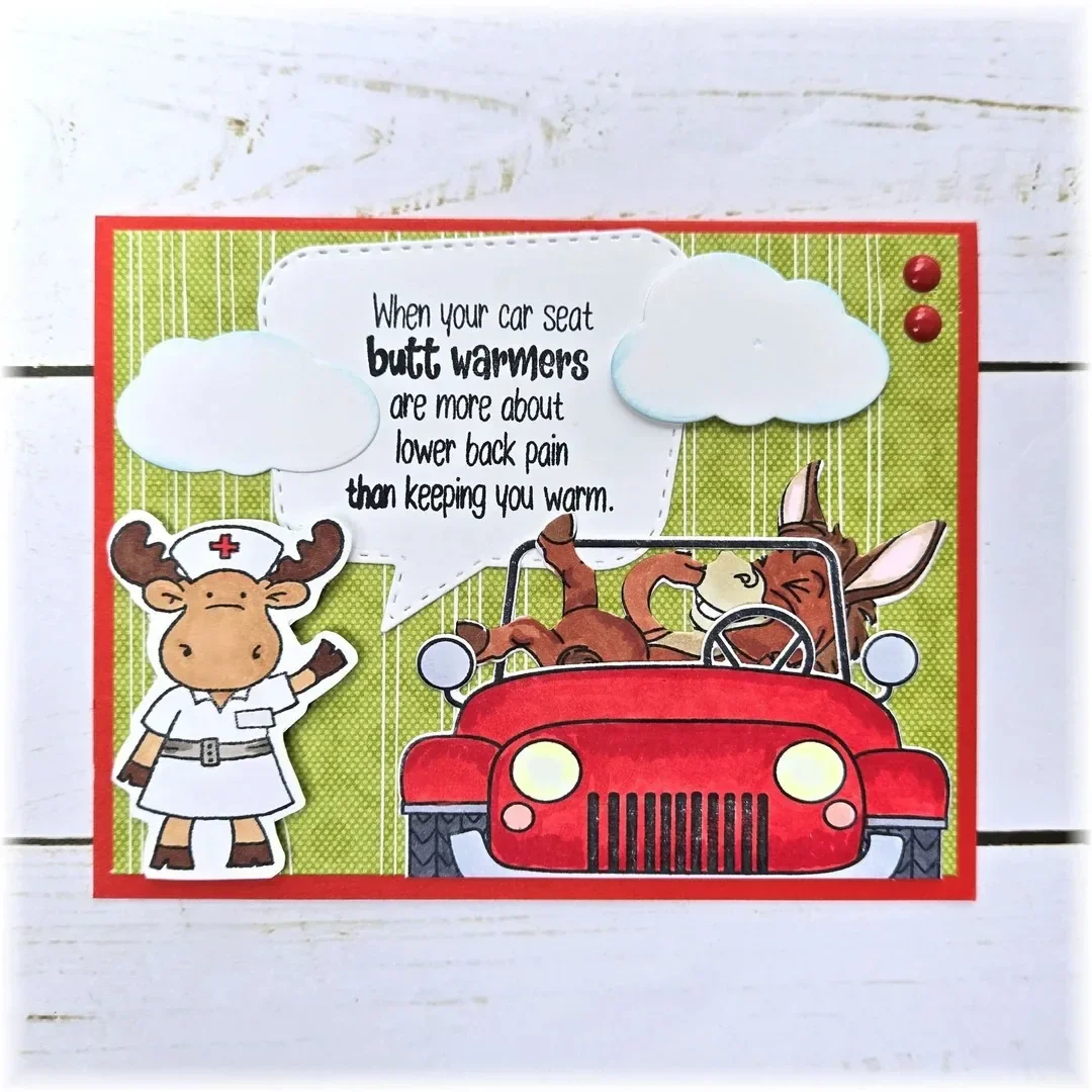 Funny Bones If I Shenan Once Clear Stamp Cutting Dies For DIY 스크랩북 공예 제작자 사진 앨범 템플릿 수제 장식