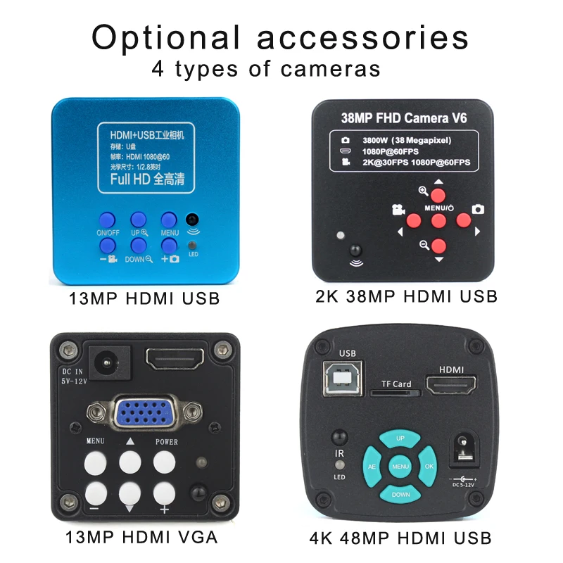 HDMI USB    ̰ ī޶, ǿ PCB ޴   USB LED , 130X  C Ʈ , 4K 48MP