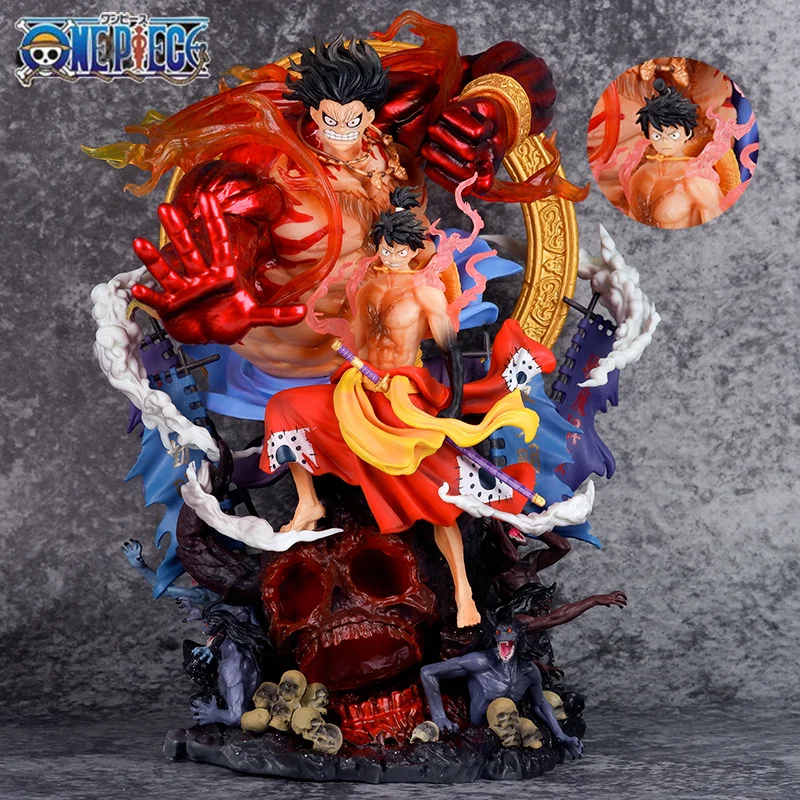 

One Piece Luffy фигурка модель экипировки пиратский король Луффи статуя манга фигурки Gk аниме экшн-модель собирать украшения подарок на день рождения