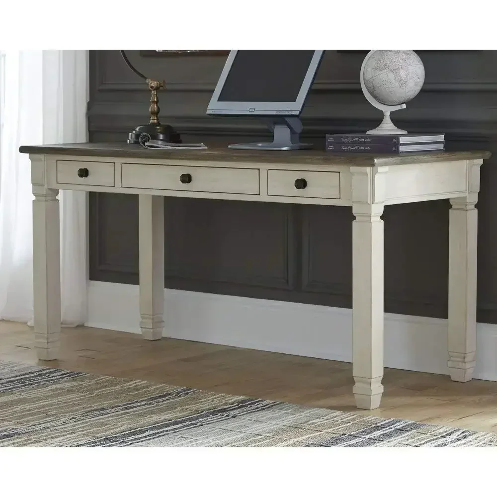 Ashley Bolanburg-Farmhouse Writing Desk with Drawers, Signature Design, Home and Office, Whitewash, 60 in 5