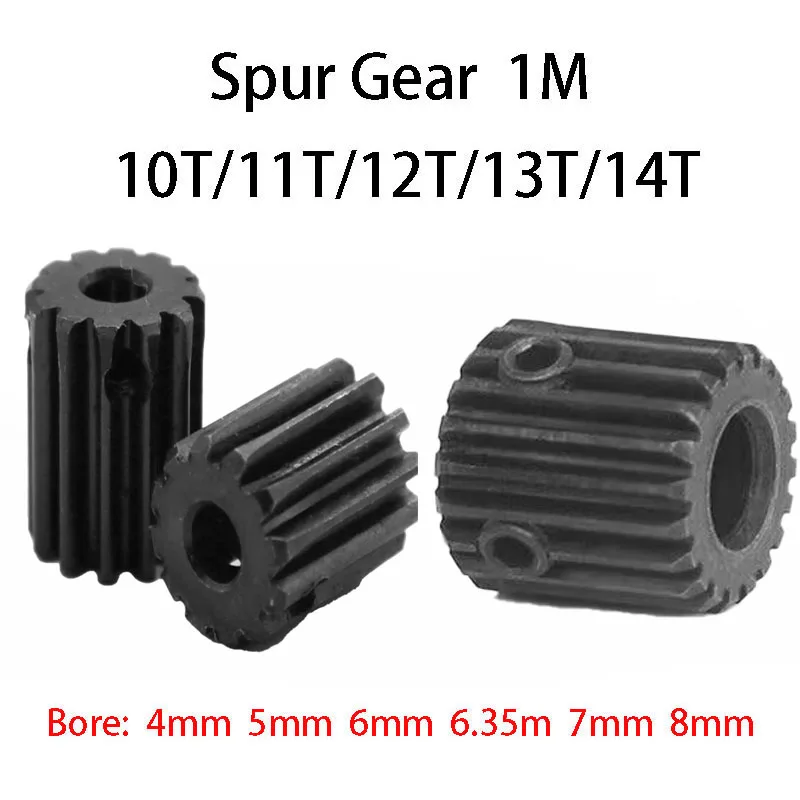 Produktbild von 0,5 Modul Messing-Stirnrad-Set – 10–14 Zähne, Gerade Verzahnung, 12 Mm Lang, Bohrungen 2–4 Mm, Für Getriebe & Bastelprojekte