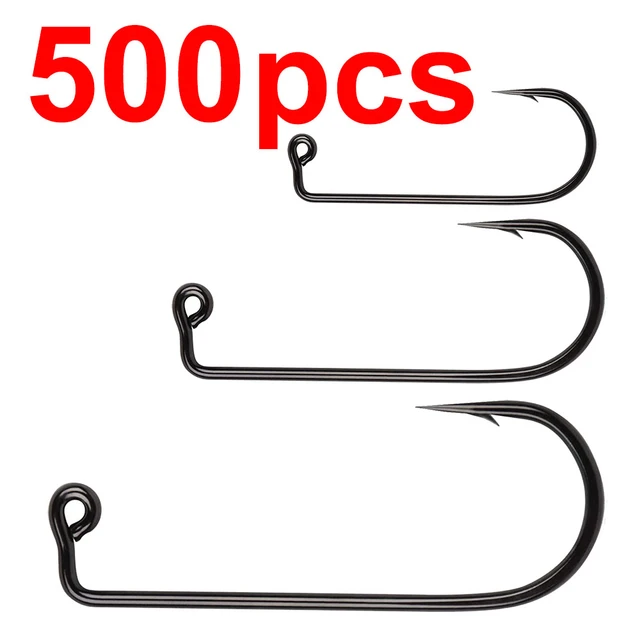 500 pcs 90 Degree Jig Fly Tying Strong Wire Saltwater Freshwater Fish Hook  Aberdeen jig fishing size 6 4 2 1 1/0 to 4/0# - AliExpress