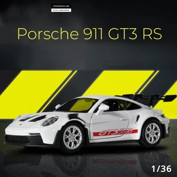 1:36 Porsche 911 GT3 RS Alloy Mini Car Model Racing Diecasts Metal Toy Sports Simulation Collection Pull Back Childrens Gifts 1