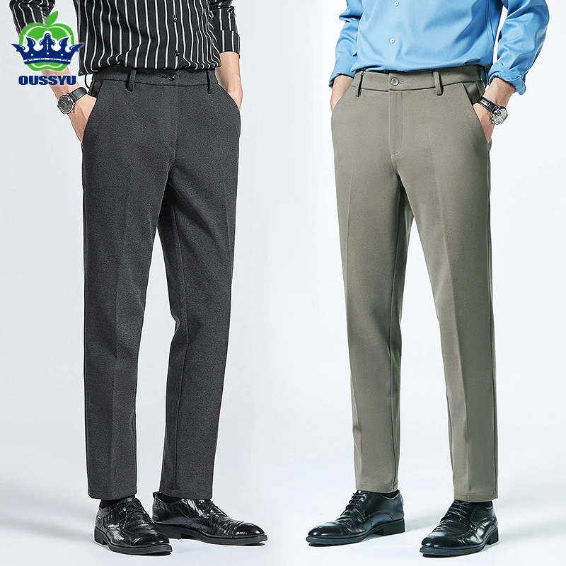 AutumnWinterNewBusinessSuitPantsMenStretchFormalClassicOffice