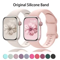 Bracelet dehors en Silicone pour Apple Watch, 44mm 45mm 40mm 41mm 42-38mm 45mm iWatch Série 8 7 6 5 4 3 SE 9 Ultra2 49mm 1