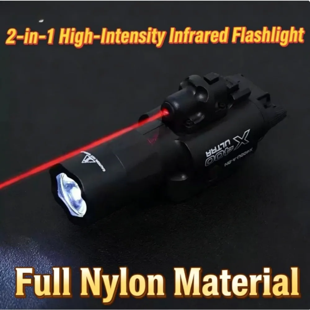 X400U Nylon IR-Licht 200 Lumen Scout-Taschenlampe für 20mm Schienen Airsoft-Pistolen und Spielzeugwaffen – Detail 1