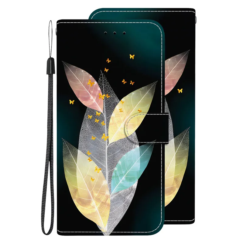 Elegant Floral Leather Wallet Phone Case - Premium Flip Cover
