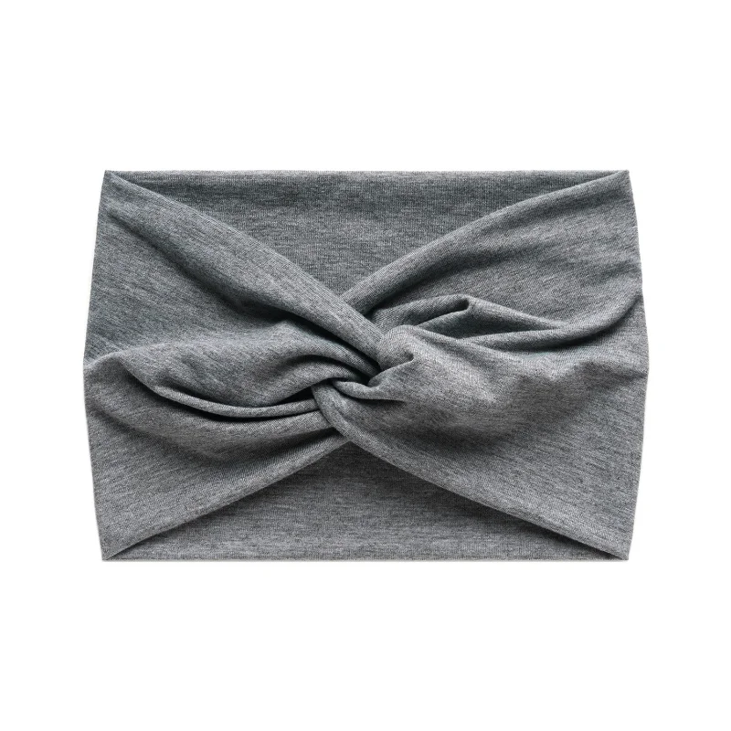 Women's Twisted Wide Headband Boho Yoga Hair Band Fashion Workout Turban Sweatband Thick Hair Dress Up Yoga Clothing Accessory