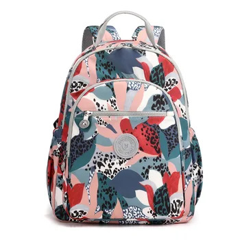 Zaino per ragazze adolescenti di nuova moda Zaino per il tempo libero con stampa floreale Zaino per studenti Bagagli per il tempo libero da donna
