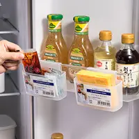 Boîte de rangement pour réfrigérateur, tiroir, porte latérale du réfrigérateur, boîte de rangement pour œufs de cuisine, qualité alimentaire congelée, boîte transparente de conservation des frais 5