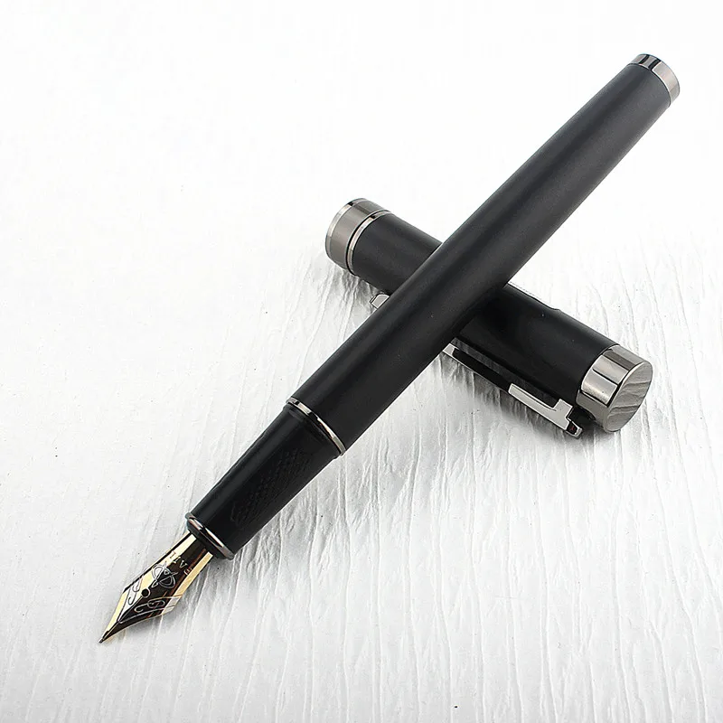 

Luxury Brand Fountain Pen Matte Black Elegante Stationery School Supplies Calligraphy Ink Pens