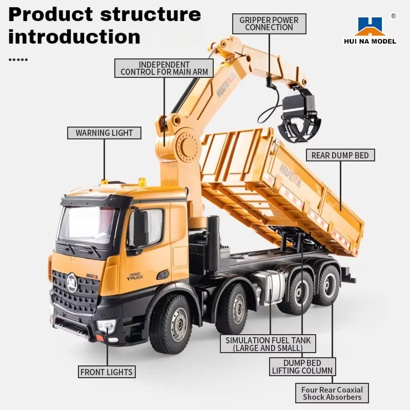 1/14 26ch 4軸8輪 折り曲げ式クレーントラック ☆Huina 1538 1/14 26ch 4軸8輪 折り曲げ式クレーントラック ☆Huina 1538 Amazon.co