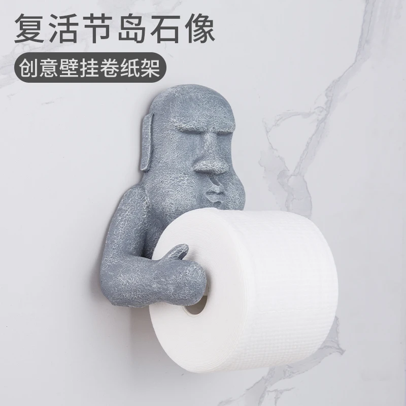 Toilet Paper Holder Creative Spoof Paper  Wall Holder Toilet Paper Wood -  Holder - Aliexpress