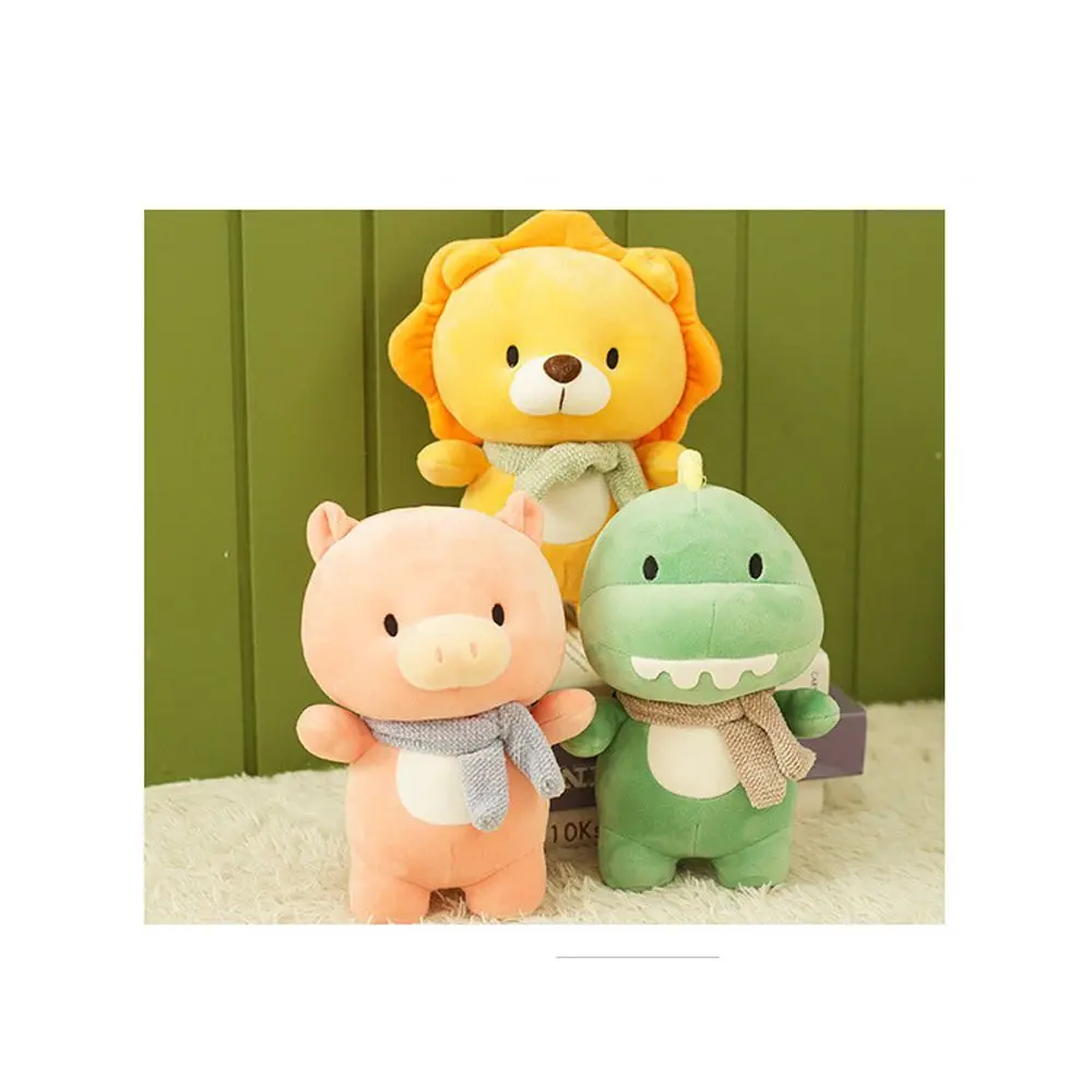 Gift Home Decor Cartoon Doll Super Soft Cartoon Animal Hippo Plush Pillow Lion Plush Toy Pig Plush Doll Dnosaur Stuffed Toys