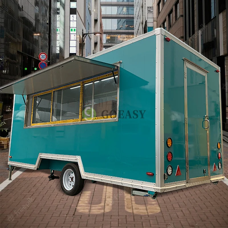 Hot Sell Ice Cream Cart Trailer Mobile Food Truck Italian Gelato Cart Freezer