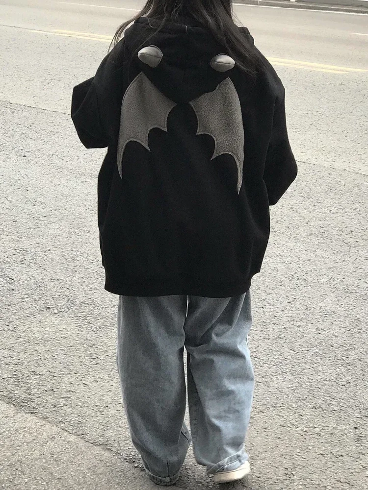 Sudadera Con Capucha Para Hombre, Estampado Cuernos Diablo - Estilo Hip Hop, Cómoda Y Abrigada