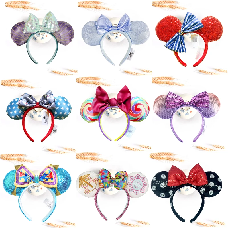 Pack De 4 Diademas De Orejas De Mickey Mouse – Colores Surtidos (Rosa, Rojo, Azul Y Negro), Accesorios Para Fiestas, Cumpleaños Y Cosplay, Para Niños Y Adultos