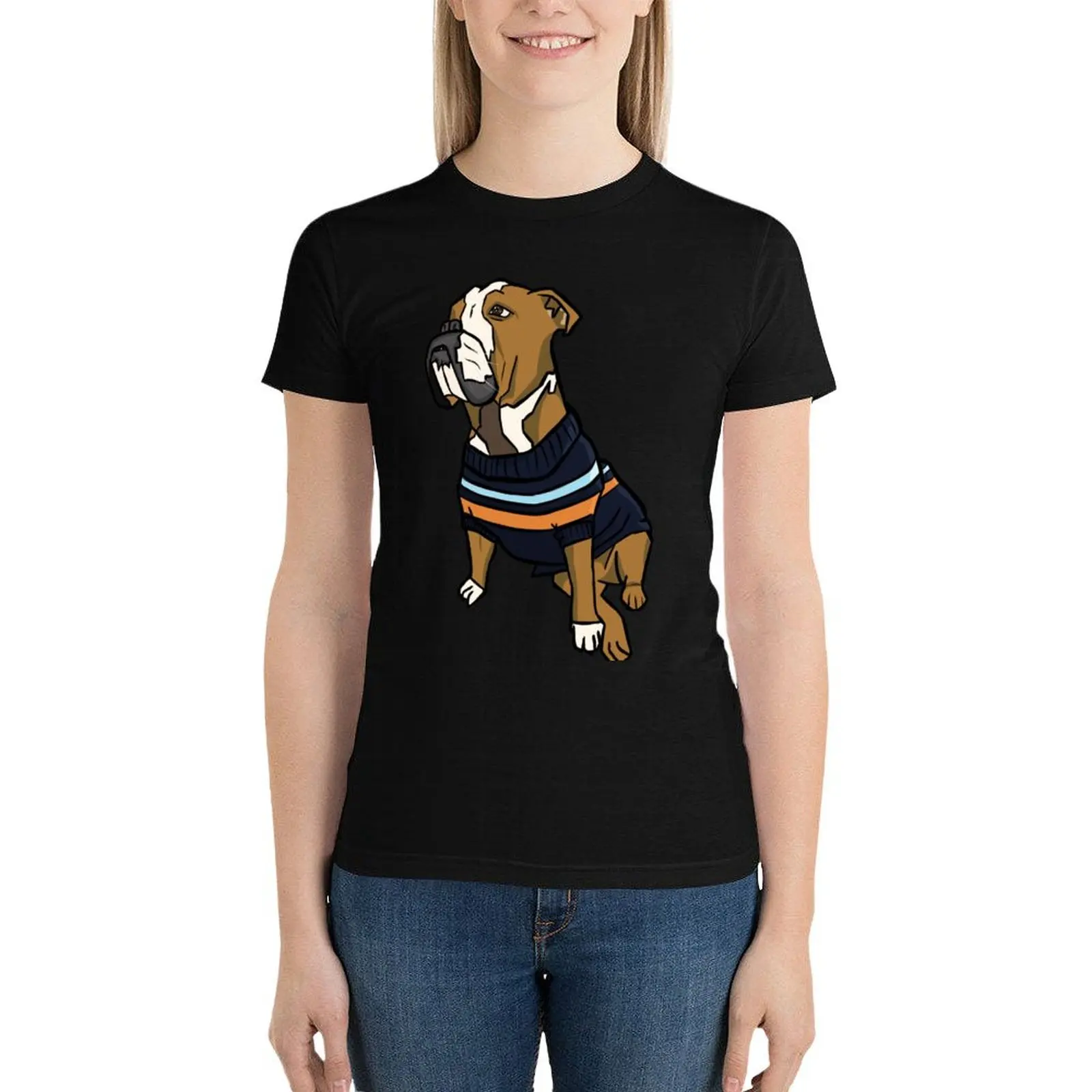 Chill dog T-Shirt funny summer clothes animal print shirt for girls aesthetic clothes white t-shirt dress for Women sexy