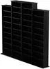 4 Column Tall Cabinet , Quad Width Wall Storage, Black 6