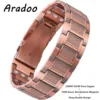 ARADOO Premium Copper Bracelet for Men with Grid Pattern Design Magnetic Wristband Jewelry Gifts 1