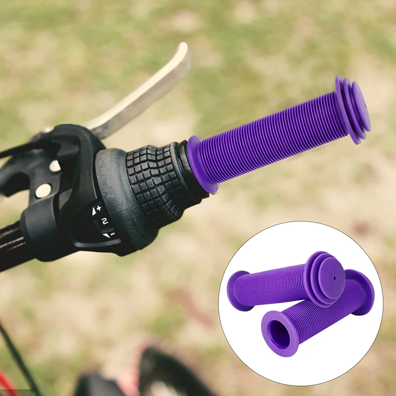 Bike Handlebar Grips 2x MTB Rubber Anti-slip Waterproof for Kids Cycling Tricycle Scooter Handle Bars