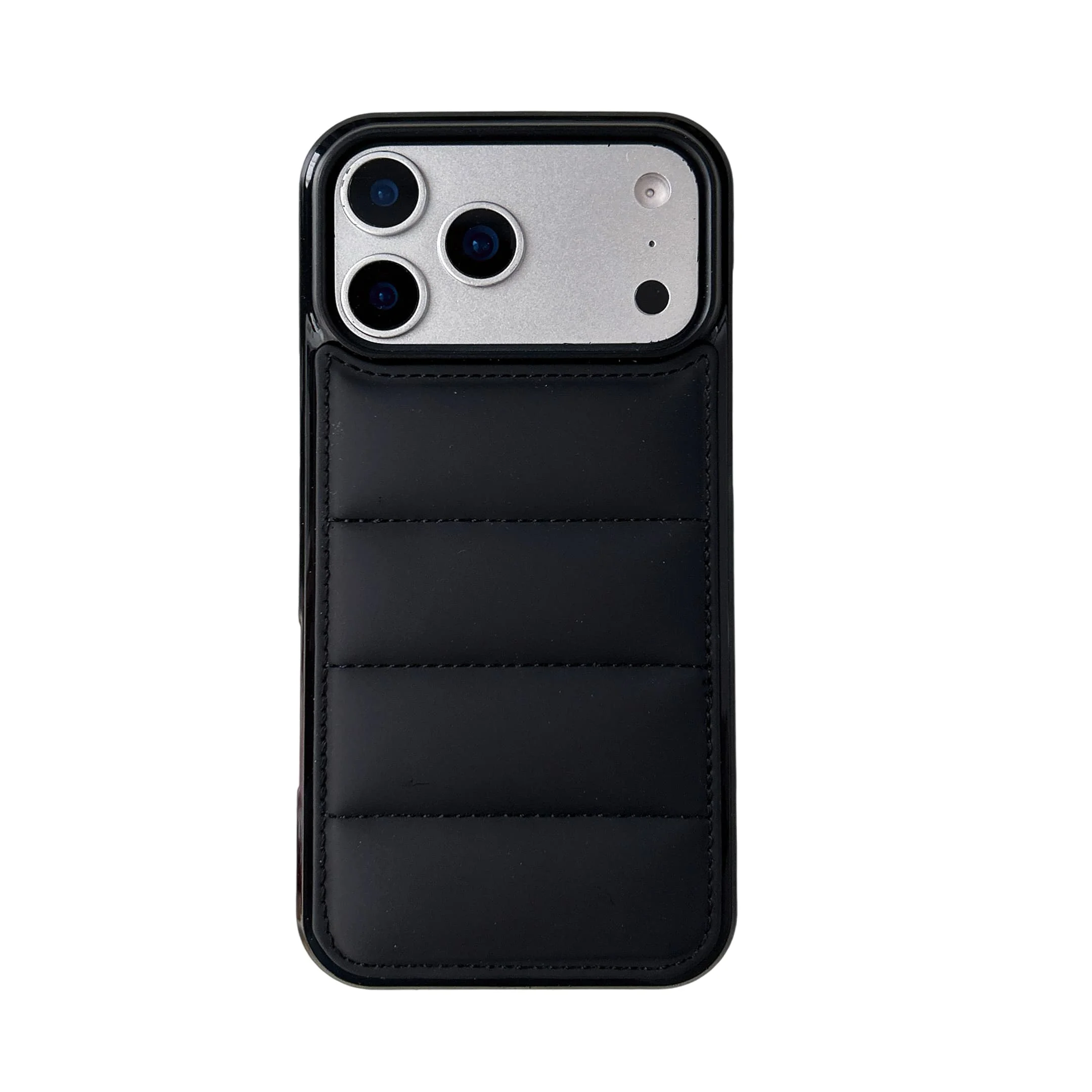 3D Puffer Winter Soft Touch Phone Case - Cotton Filled Cover Shell