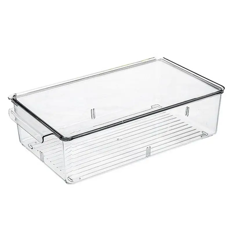 

Refrigerator Organizer Bins Fridge Food Containers With Lids Fridge Organization And Storage Clear Containers For Fruits