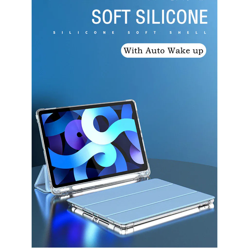 Translucent Tri-Fold Soft Tablet Case with PaperMatte Finish