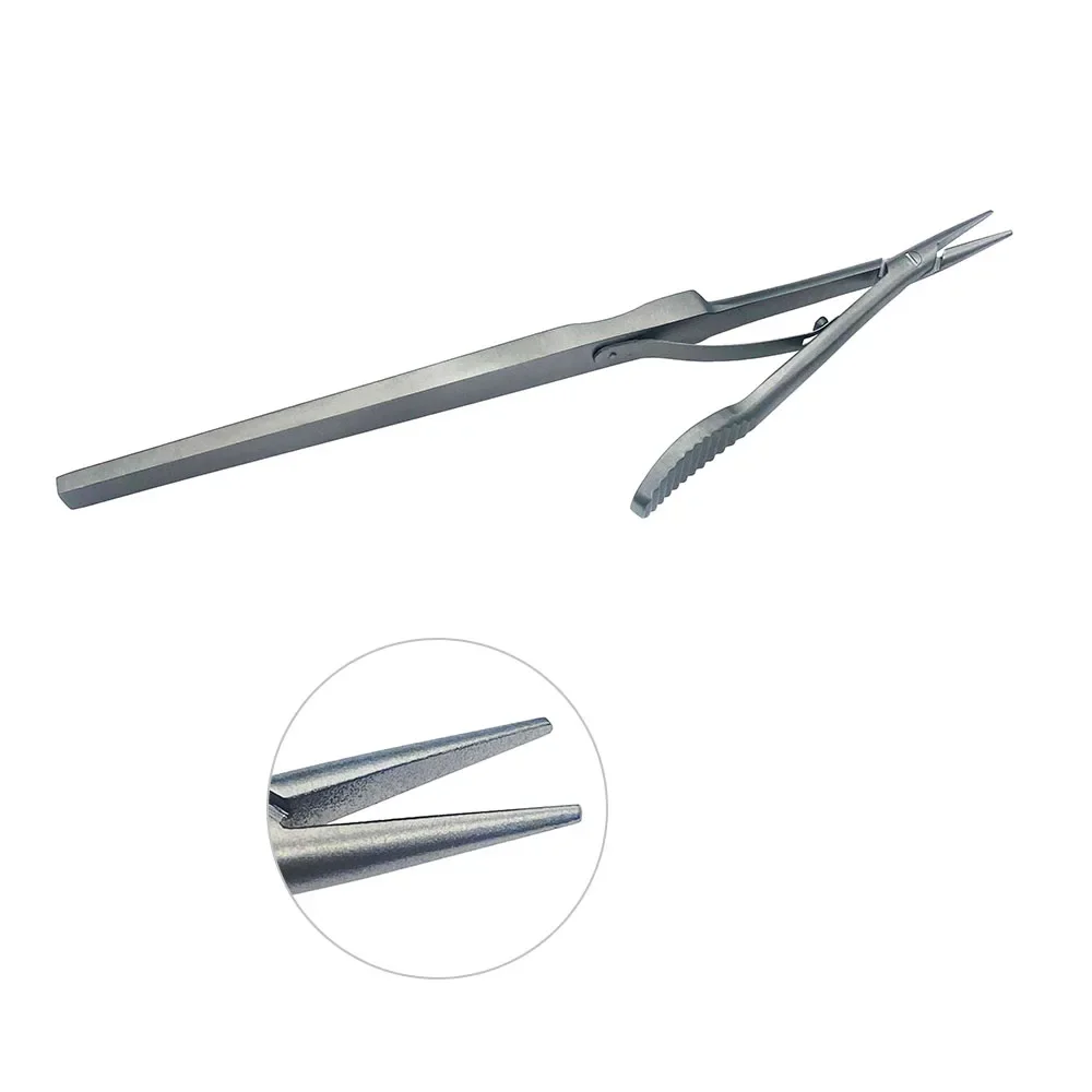 

Ophthalmic Needle Holder Needle Holder 132mm Stainless Steel Dental Microsurgical Instruments