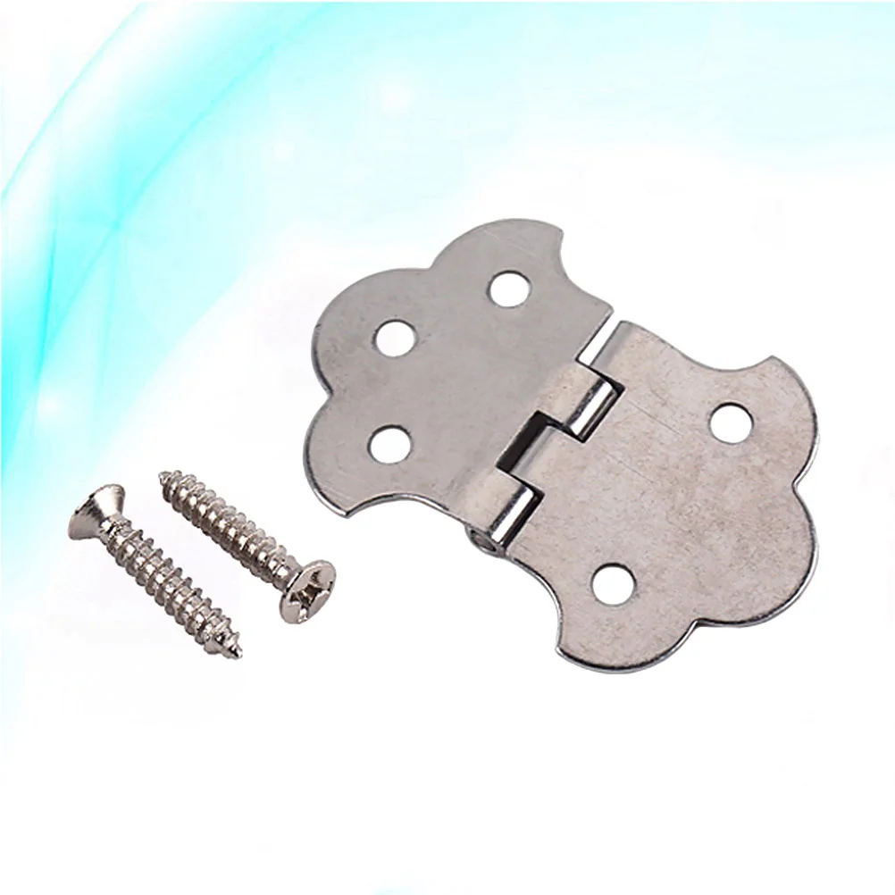 

1 Set Box Guitar 3 String Metal Hinge Tailpiece with Screws for Box Guitar (Silver)