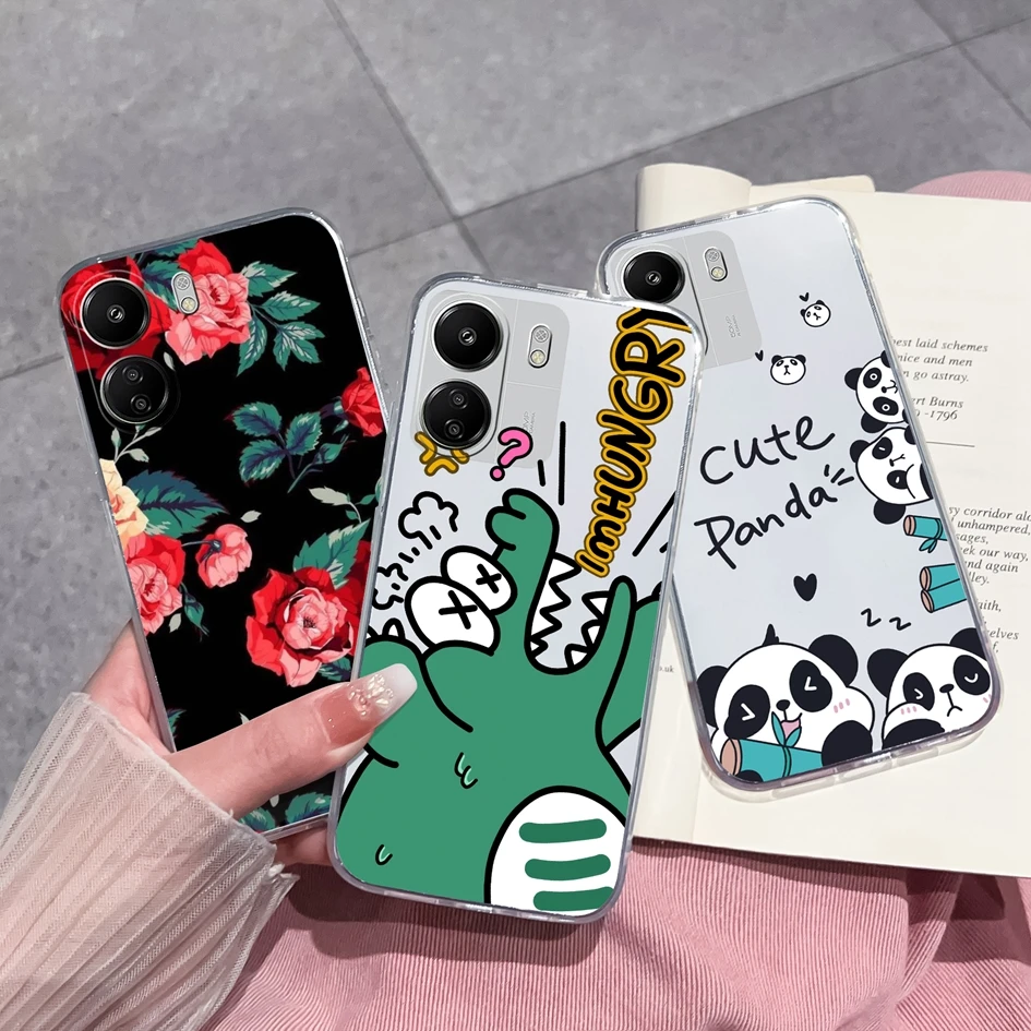 Fashionable Soft Silicone Matte Transparent Back Cover & Screen Protector