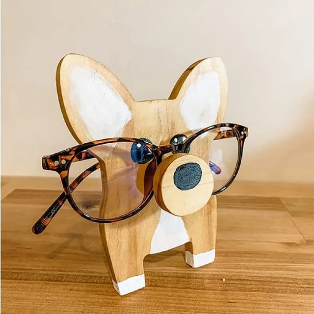 1 Pc Állati Szemüveg Állvány Aranyos 3D -S Fa Faragványok Napszemüveg Kijelző Polc Szemüvegek - Image 5