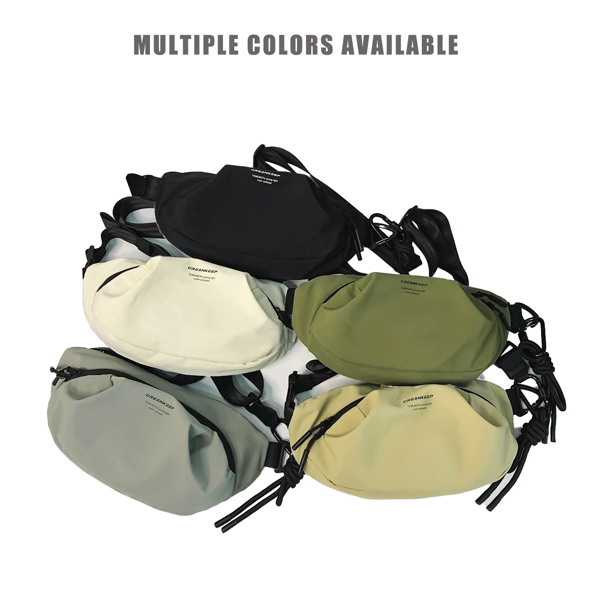 Multifunctional Chest Bag for Men & Women - Crossbody Sling Backpack with Anti-Theft Pockets, Lightweight Travel Waist Pack for