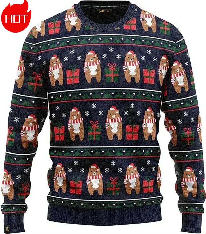 Ugly Christmas Sweaters For Men Funny AGCOAH Mens Ugly Christmas