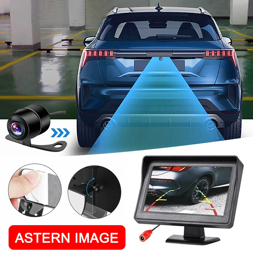 

Easy Installation 4.3Inch Rear View Camera Monitor Screen Reversing Camera for Car Parking Parking System Camera for Vehicle