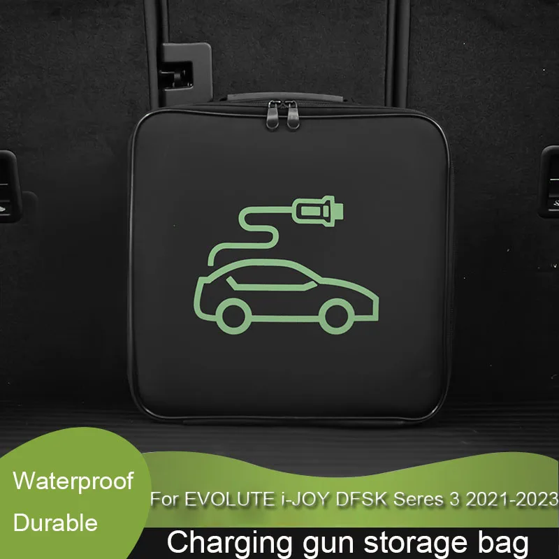 Per Evolute I-Joy Dfsk Seres 3 2021-2023 Ev Car Portable Charging Cable Storage Carry Bag Scatola Di Immagazzinaggio Del Bagagliaio Ignifuga Impermeab