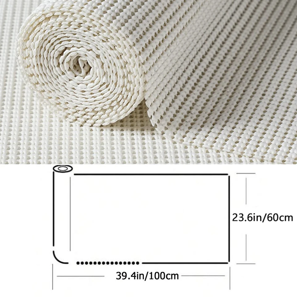 Silicone Anti-slip Mat Non-stick Anti-slip Mat Thickened Drawer Liner for Dressing Table Bathroom Cabinet Tableware Storage Mat