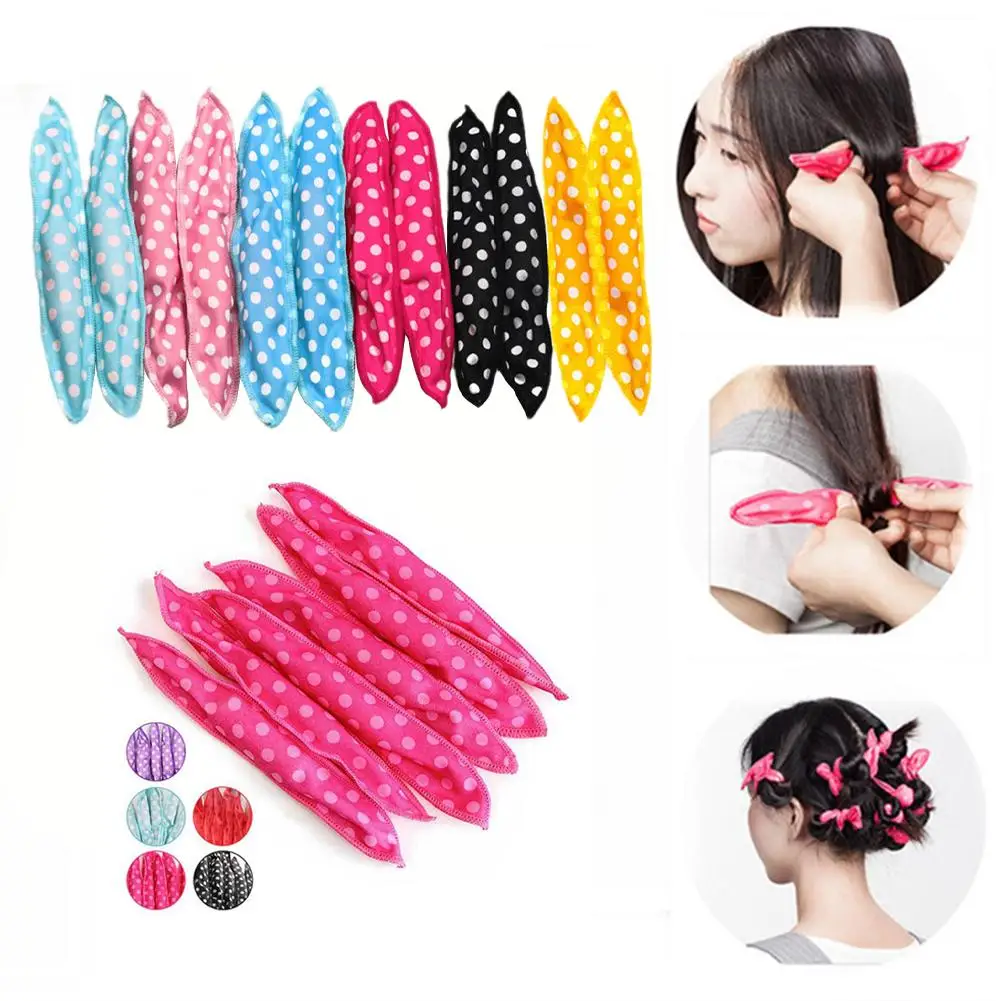 12pcs/lot Foam Pillow Curlers Care Best Tools Sleep Hair Set Roller Styling DIY Sponge Flexible Rollers Hair Hair Soft Acce Q7Q7 flexible hair curling rod hair curler make soft foam bendy twist curls diy rollers styling tools 10pcs random color