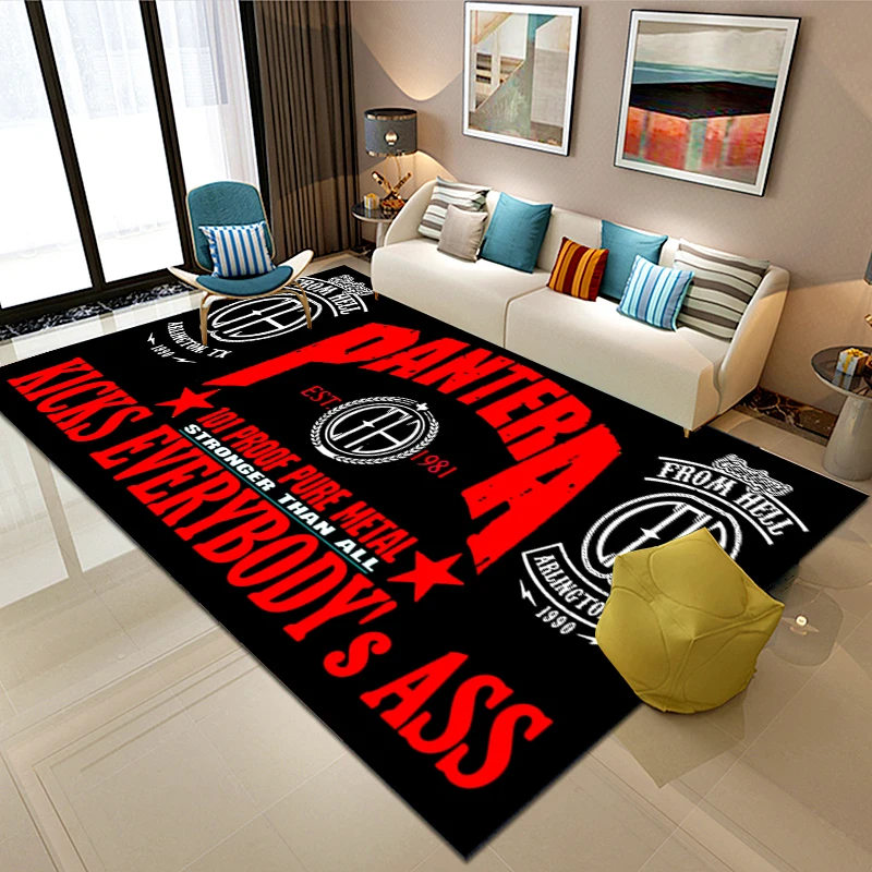 

US Pantera Band Poster Printed Floor Mats Living Room Bedroom Carpets Tapis De Chambre Wohnzimmer-Sofateppich,Rock Fans Love