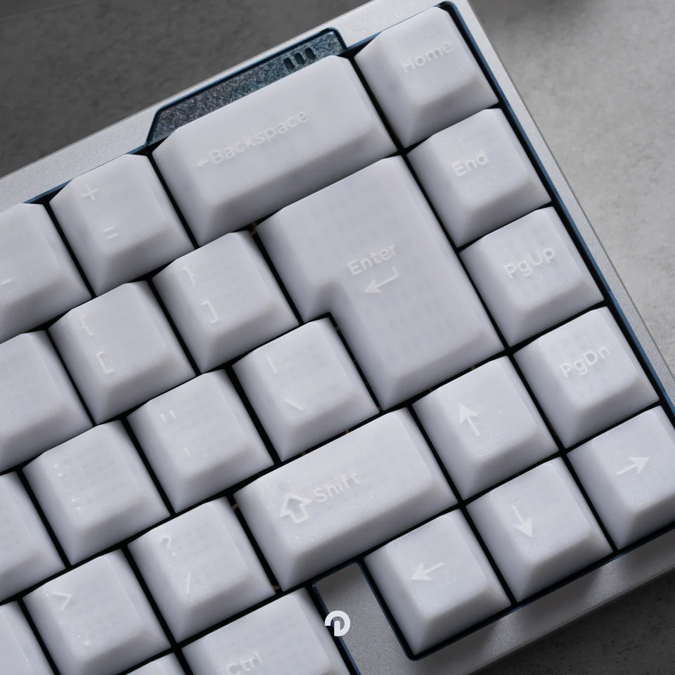Domikey Pearl Cherry Profile abs double shot retroiluminado keycap