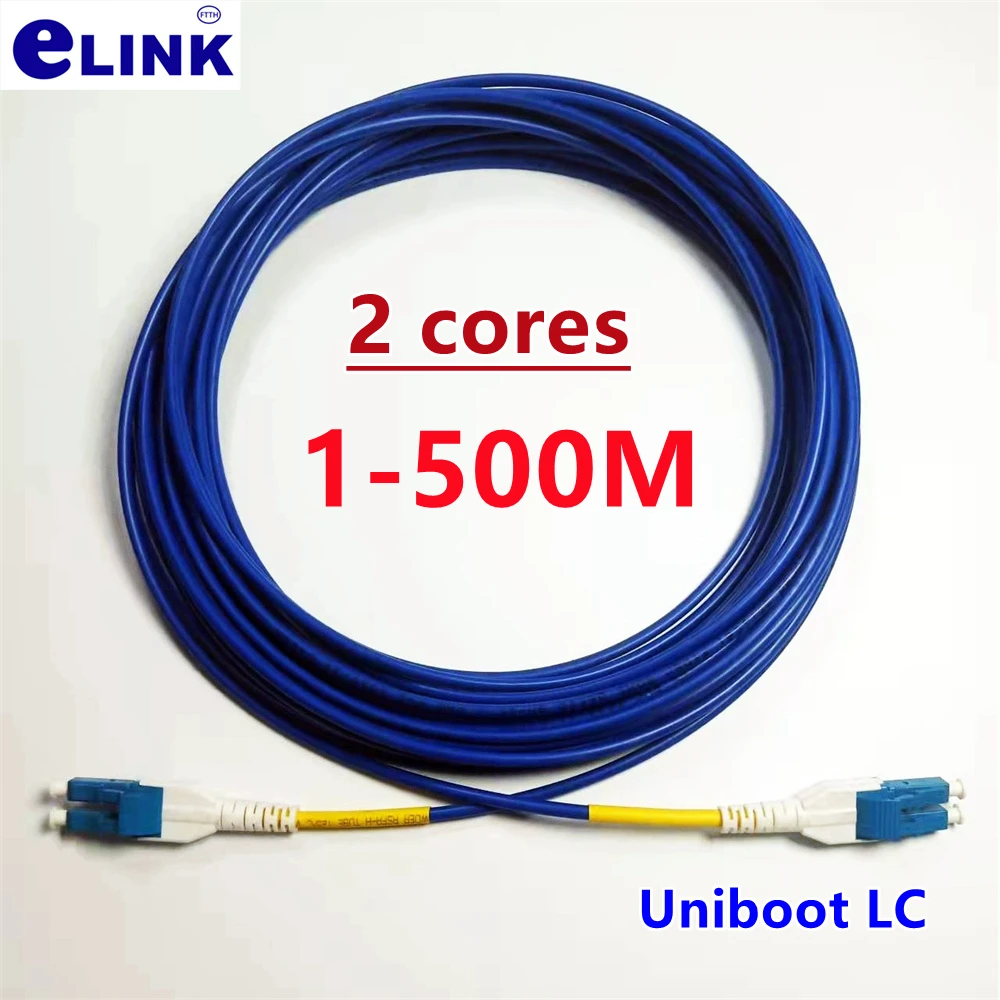 

Соединительный шнур Uniboot-LC, 1-500 м, бронированный оптический 2-жильный кабель 100 м, 50 м, 150 м, 200 м, 2C, одномодовый SM-кабель ftth jumper, 2-волоконный, синий, коридор