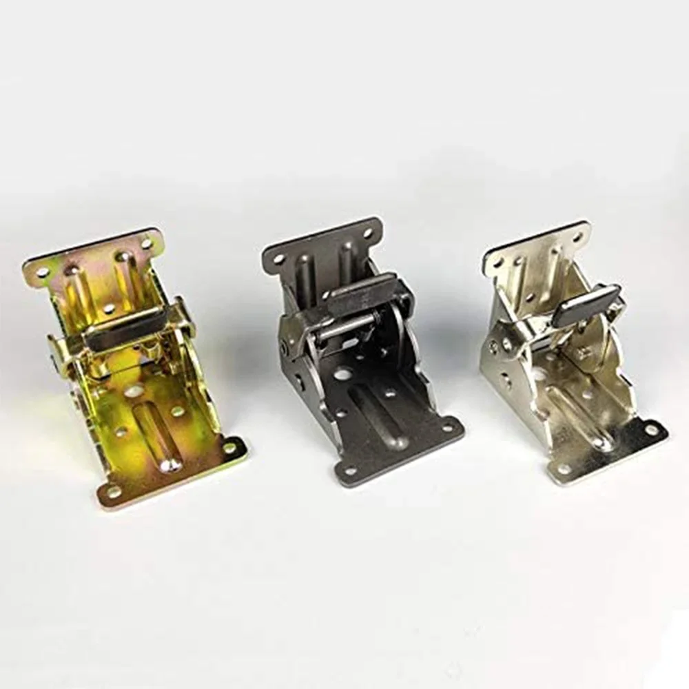 1pcs Iron Folding Support Frame Self-Locking Hinge Table Leg Fittings And Gussets For Folding Legs Hardware Tool