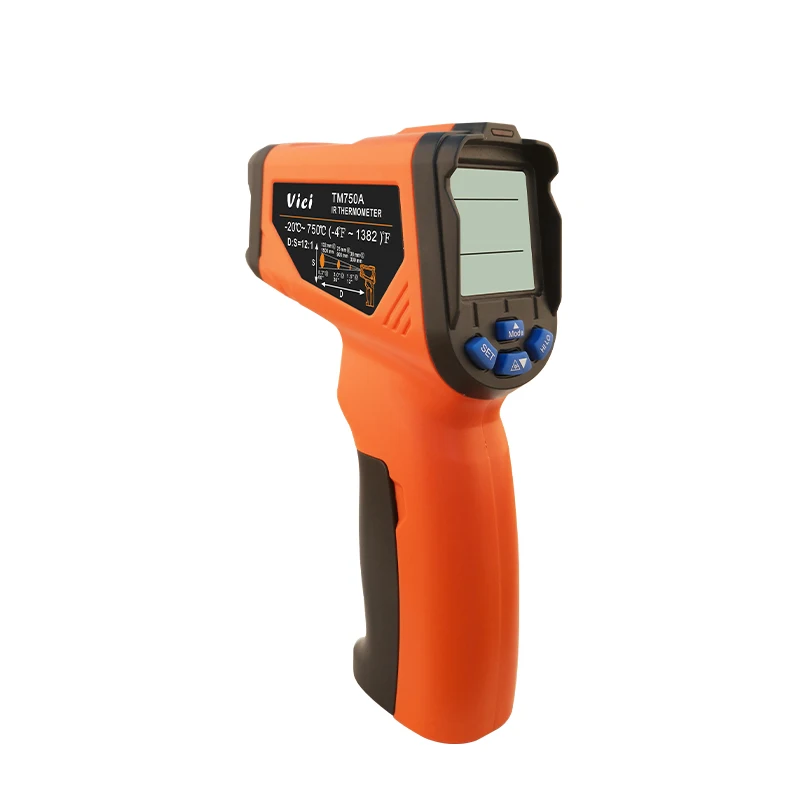 Vici Non-contact Pyrometer Infrared Thermometer Digital 750/650/500C Industrial Laser Thermometor High Temperature Sensor Meter images - 6