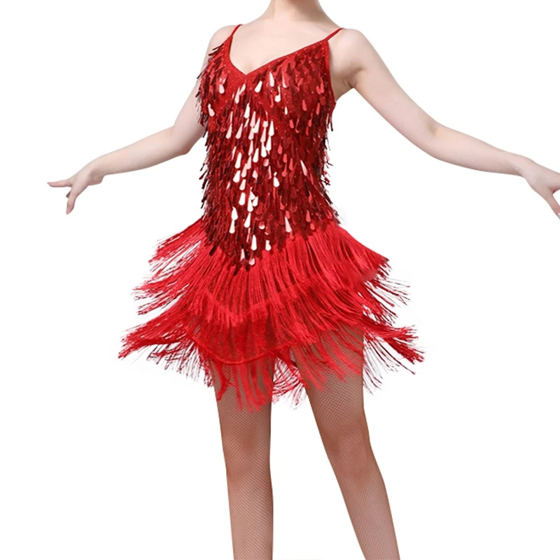 Abito Da Ballo Con Frange E Paillettes Anni '20 - Per Tango, Latino, Rumba - Donna - Glitter Party - 2