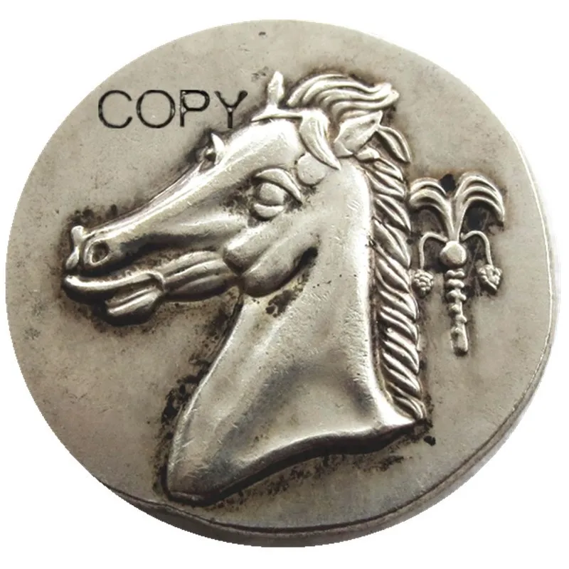 

G(22) фотогалерея, карта, 310 BC, тетрахерм, аретис, Посеребренная копия монеты