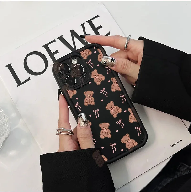 Adorable Bear Cat Design Protective Phone Case