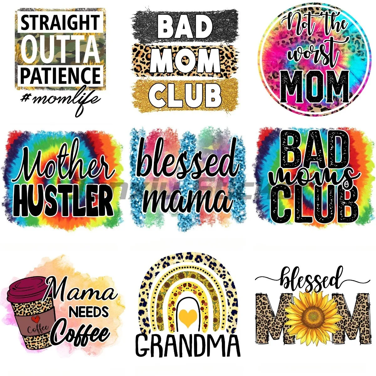 

Blessed Mom Grandma Decals Motorcycle Laptop Truck Car Window Bumper Sticker Sticks Almost Anywhere Customizable