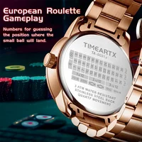 TIMEARTX flambant neuf montres à Quartz de luxe homme Roulette européenne jeu de Poker montre-bracelet 3