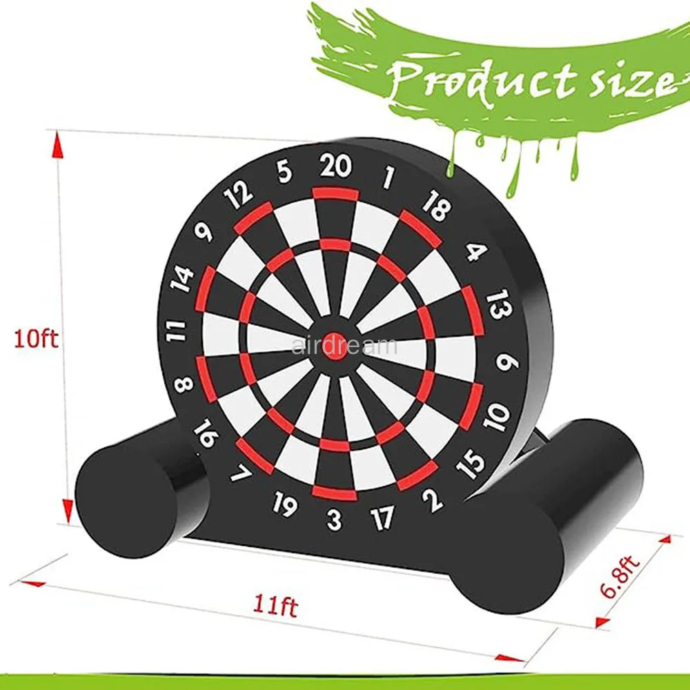 Commercial Outdoor Inflatable Soccer Darts Giant Soccer Darts with Soccer Ball Support Frame for Kick Dartboard Sport Game 6